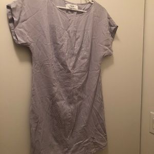 tibi sheath shirt dress light purple lilac xs